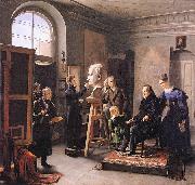 Ludwig Tieck sitting to the Portrait Sculptor David dAngers Carl Christian Vogel von Vogelstein